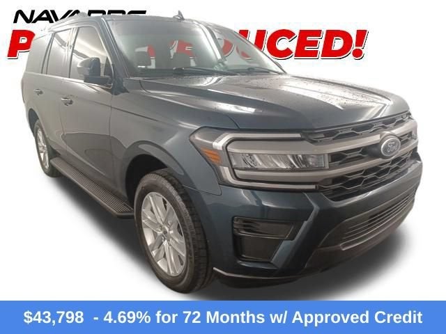 2024 Ford Expedition XLT in Blue — front three-quarter view