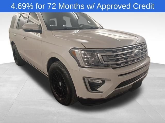 2019 Ford Expedition Limited in White — front three-quarter view
