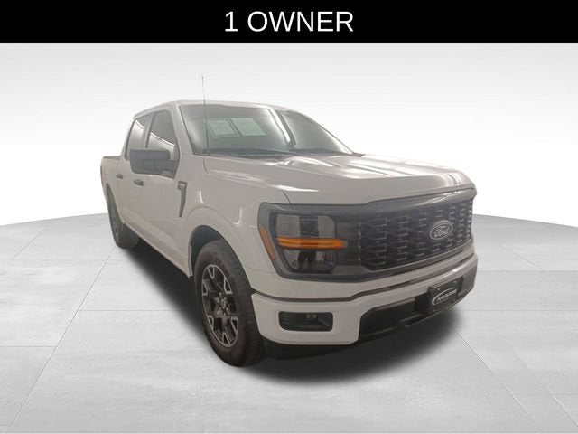 2024 Ford F-150 STX in White — front three-quarter view