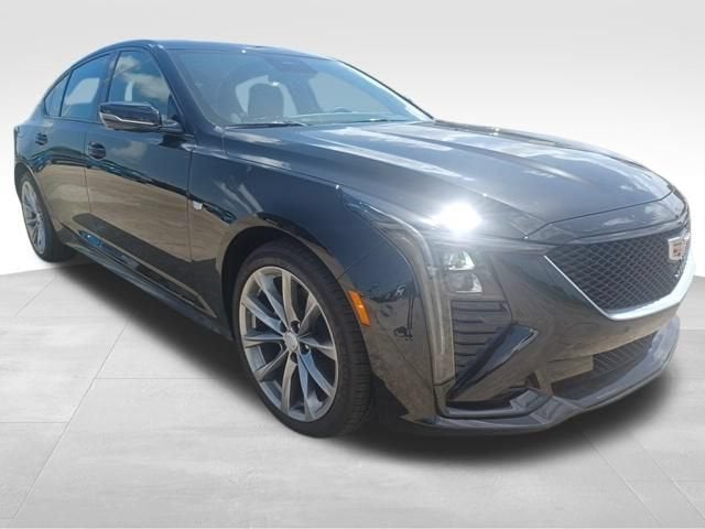 2026 Cadillac CT5 Sport in Black Raven — front three-quarter view