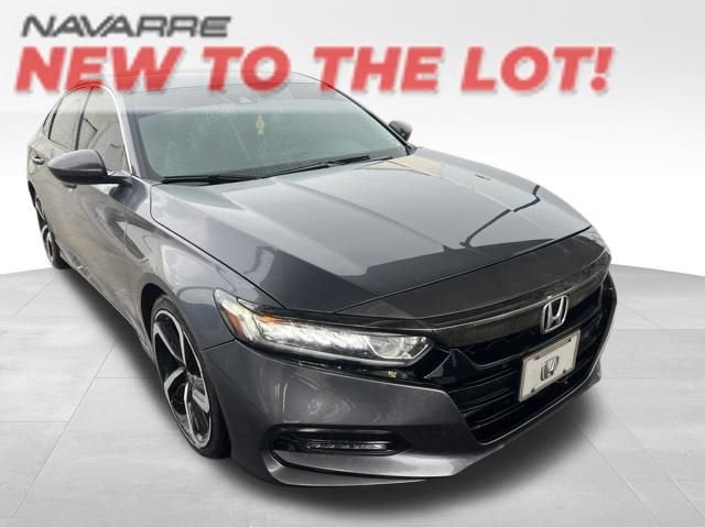 2019 Honda Accord Sport in Gray — front three-quarter view