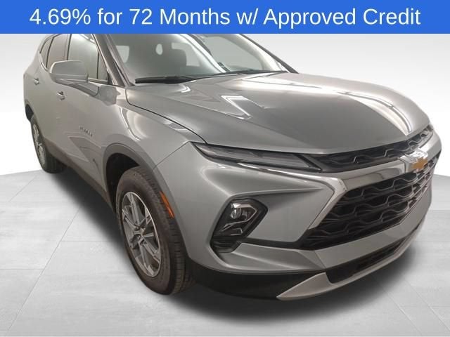 2024 Chevrolet Blazer 2LT in Sterling Gray Metallic — front three-quarter view