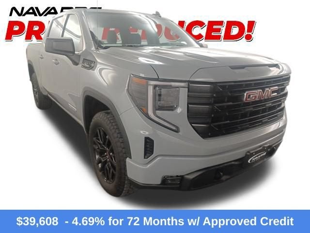 2024 GMC Sierra 1500 Elevation in Thunderstorm Gray — front three-quarter view